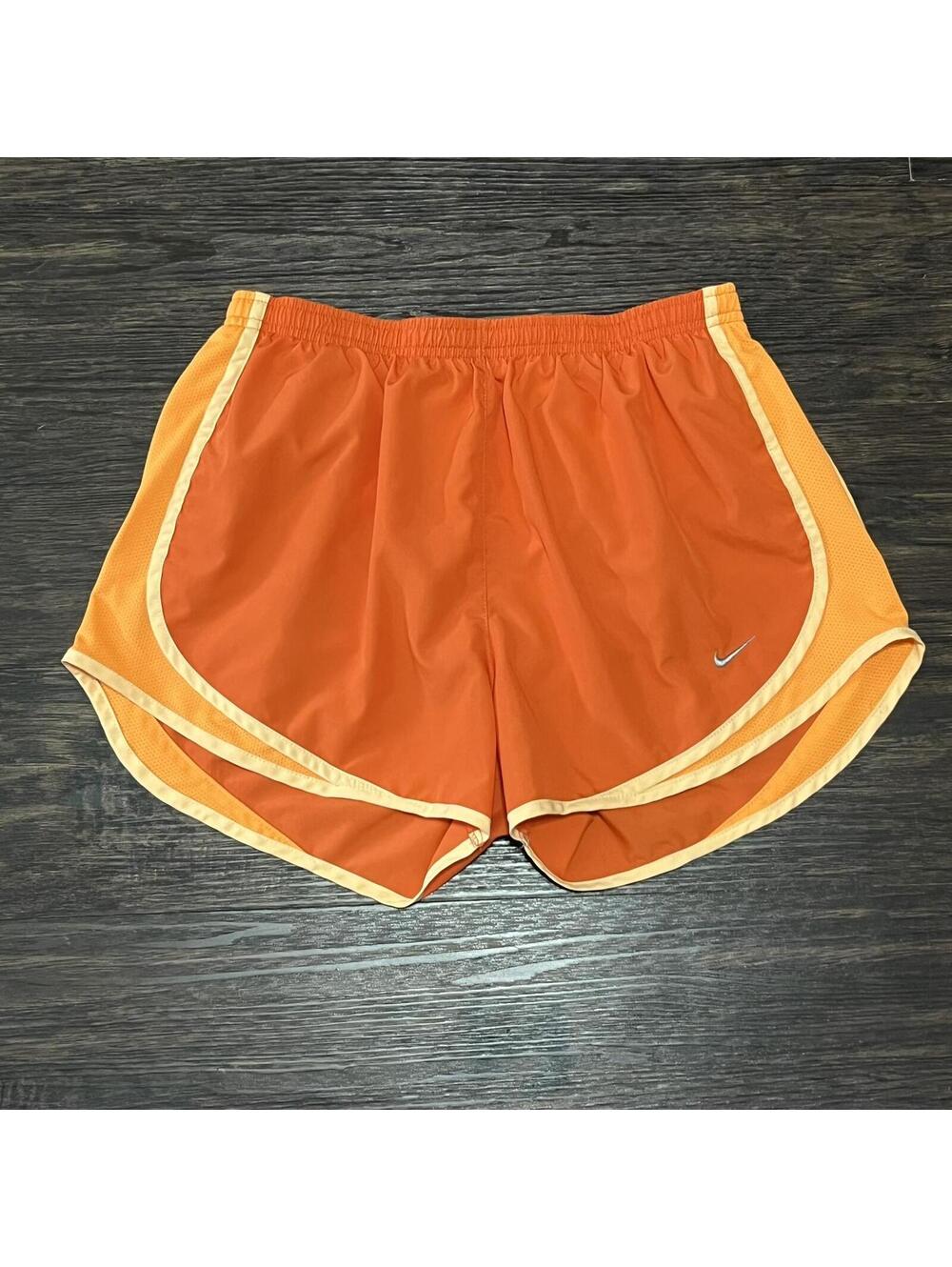 Nike Womens Orange Tempo Running Shorts Size Medium